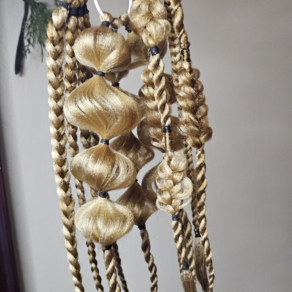 Handmade Golden Braided Hair Extensions